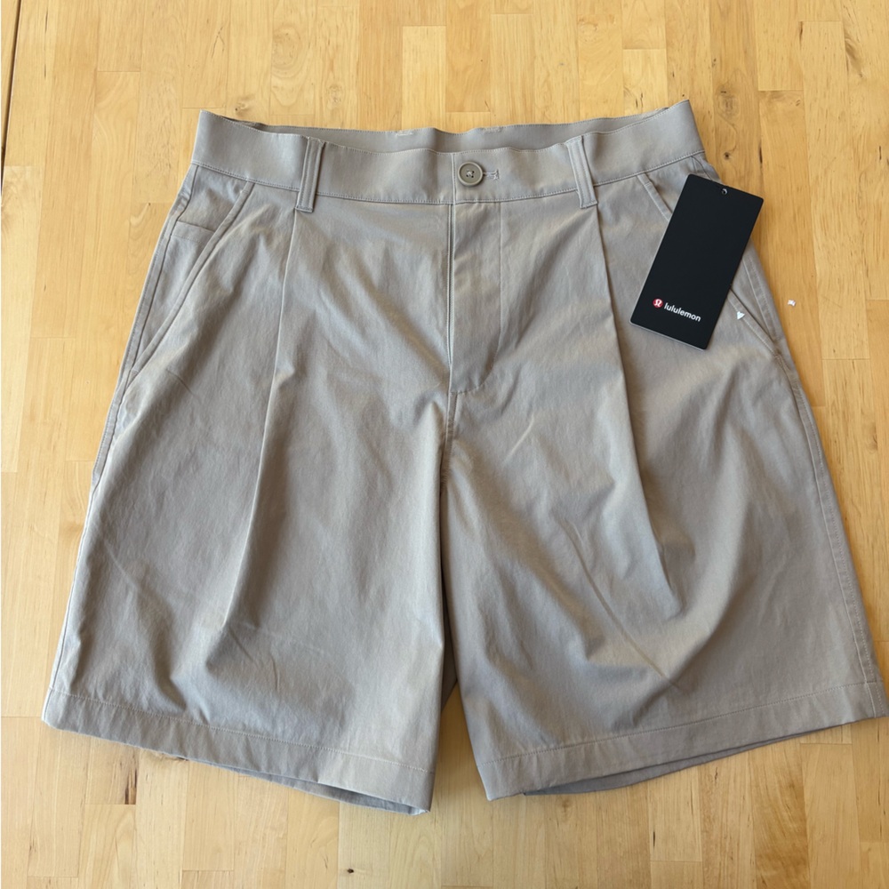Lululemon Khaki Pleated Shorts